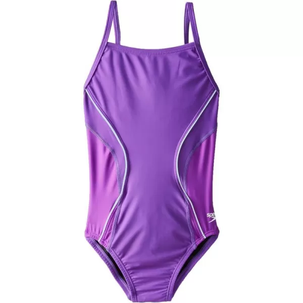 Big Girls Speedo Purple