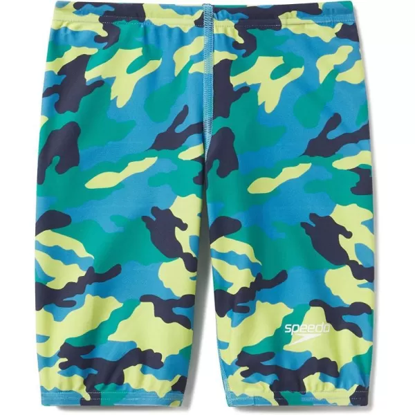 Speedo Boys Swimsuit Jammer Begin to Swim SolidCamo Cover Navigate