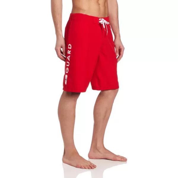 Speedo Mens Guard Swim Trunk Knee Length Boardshort VolleyDiscontinuedSpeedo Red