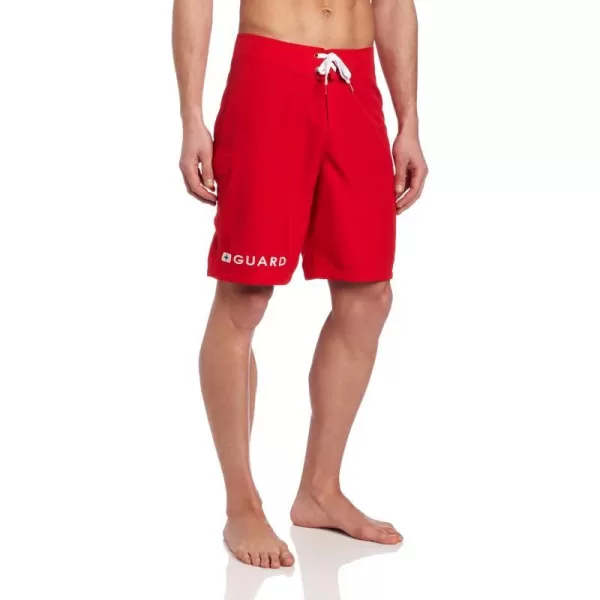 Speedo Mens Guard Swim Trunk Knee Length Boardshort VolleySpeedo Red