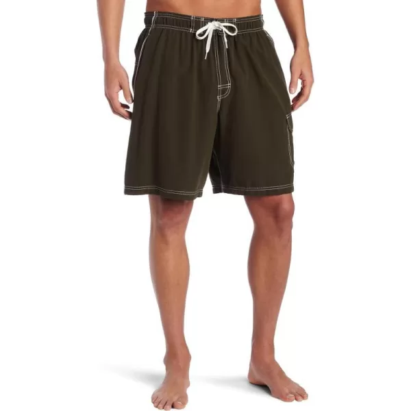 Speedo Mens Marina Swim TrunkManufacturer DiscontinuedMilitary Green