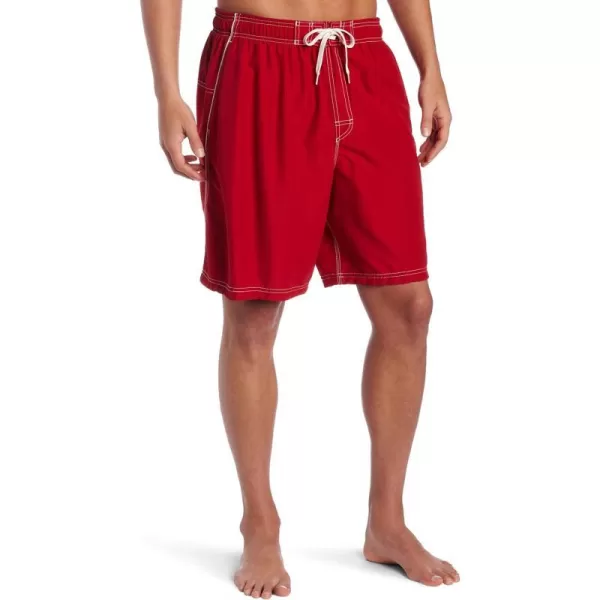 Speedo Mens Marina Swim TrunkManufacturer DiscontinuedRed Pepper