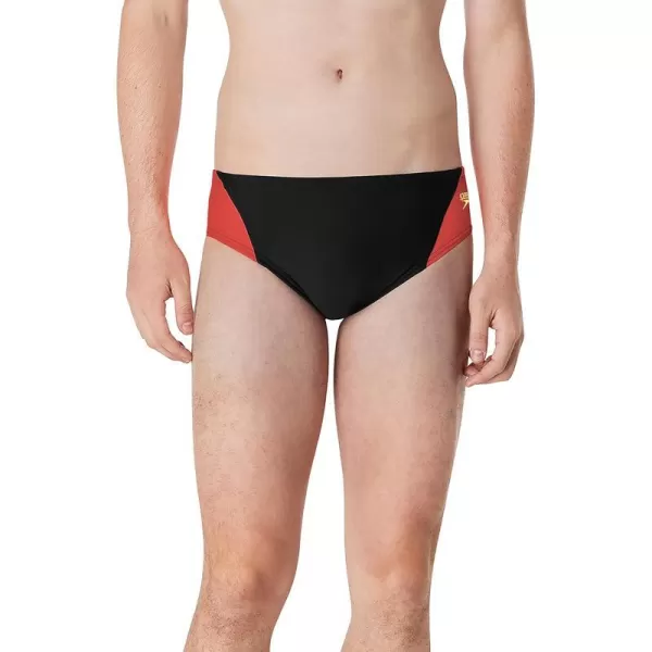 Speedo Mens Standard Swimsuit Brief Eco Prolt Solid AdultSplice Team Red