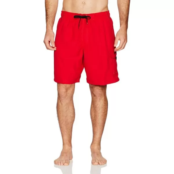 Speedo Mens Swim Trunk Knee Length Marina VolleyRed Bluff