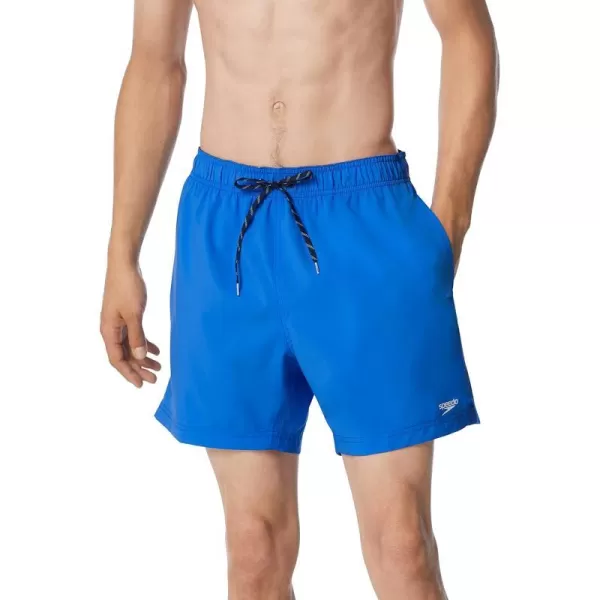 Speedo Mens Swim Trunk Knee Length Volley Comfort Liner Solid16 Speedo Blue