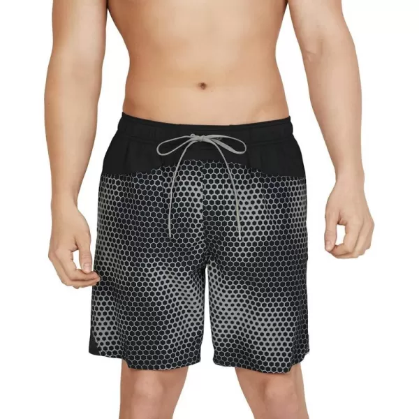 Speedo Mens Swim Trunk Mid Length MarinaHex Explorer Anthracite