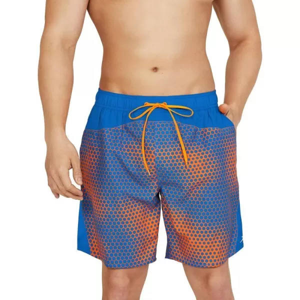 Speedo Mens Swim Trunk Mid Length MarinaHex Explorer Palace Blue