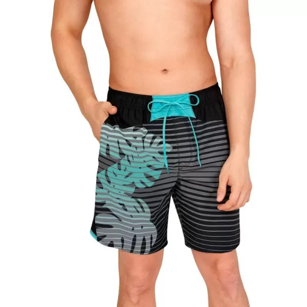 Speedo Mens Swim Trunk Mid Length MarinaPalm Explorer Anthracite