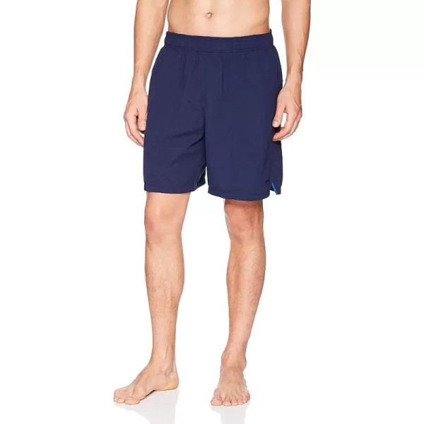 Speedo Mens Swim Trunk Mid Length Rally Volley SolidSpeedo Navy