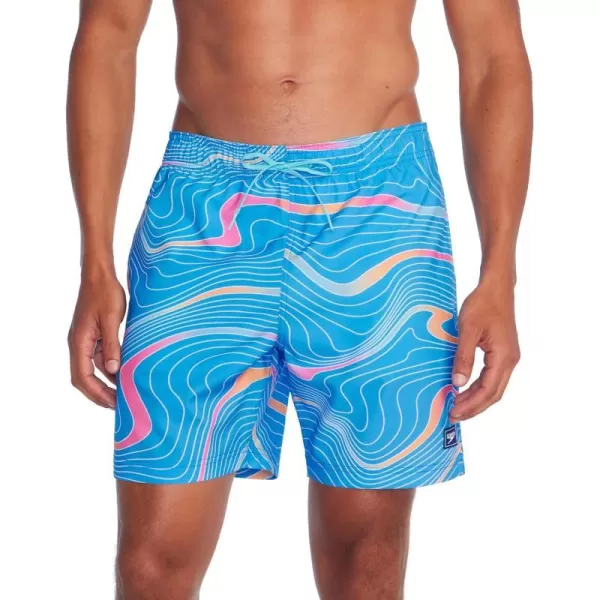 Speedo Mens Swim Trunk Mid Length Redondo PrintedDistrict Thirteen