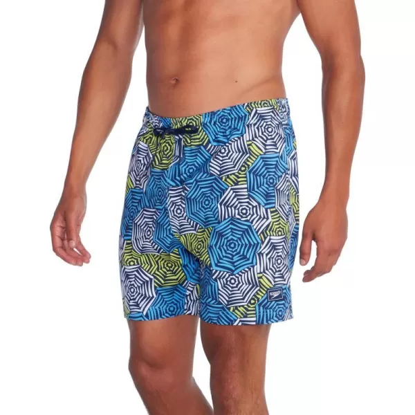 Speedo Mens Swim Trunk Mid Length Redondo PrintedSun Shader