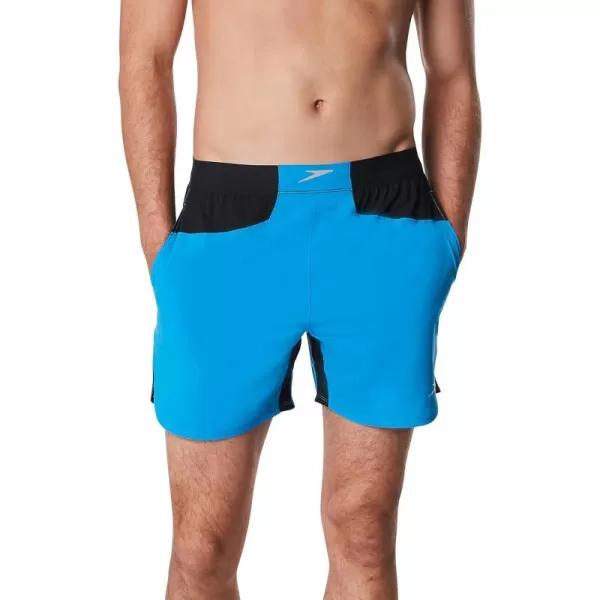 Speedo Mens Swim Trunk Short Length Fitness TrainingBrilliant Blue