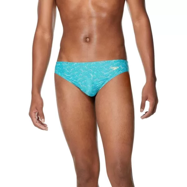 Speedo Mens Swimsuit Brief Creora Highclo PrintedPuzzle Ceramic