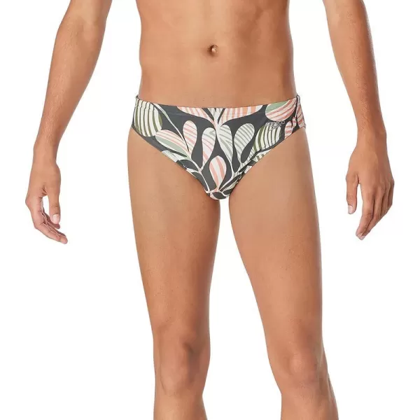 Speedo Mens Swimsuit Brief Eco Flex 2 Outseam BeachstarCool Coral Volcanic Ash