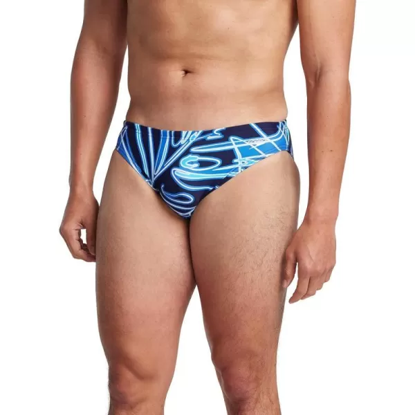 Speedo Mens Swimsuit Brief Eco Flex 2 Outseam BeachstarNeo Fronds