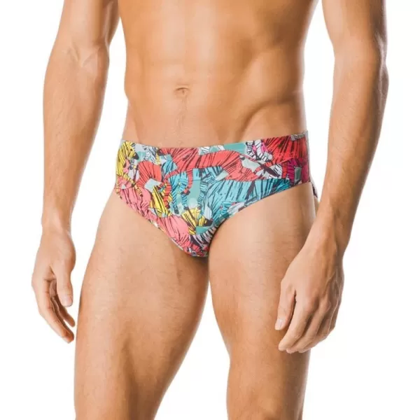 Speedo Mens Swimsuit Brief Endurance Lite Turnz PrintedDiscontinuedTeal