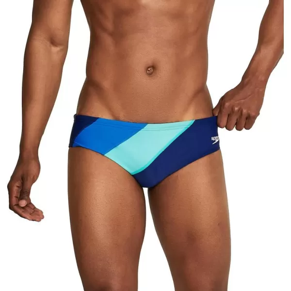 Speedo Mens Swimsuit Brief PowerFlex Eco SolarBlock Peacoat