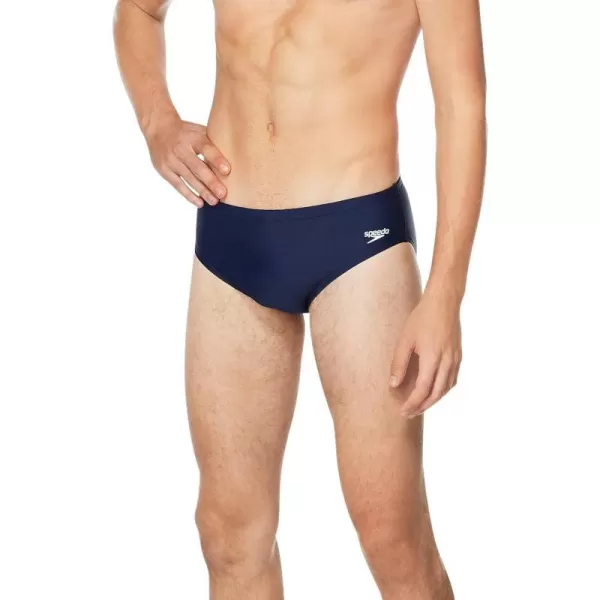 Speedo Mens Swimsuit Brief Powerflex Eco Solid Adult  DiscontinuedSpeedo Navy