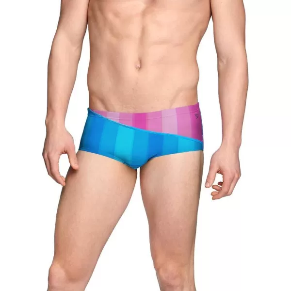 Speedo Mens Swimsuit Euro Brief Endurance PrintedBlue