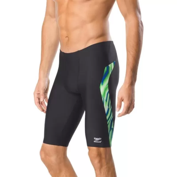 Speedo Mens Swimsuit Jammer Endurance Liquid VelocityDiscontinuedBlueGreen