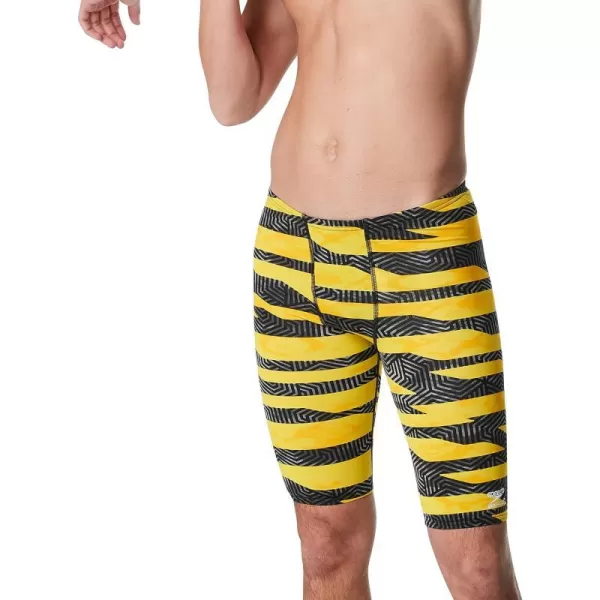 Speedo Mens Swimsuit Jammer Endurance Printed Team ColorsContort Speedo Yellow