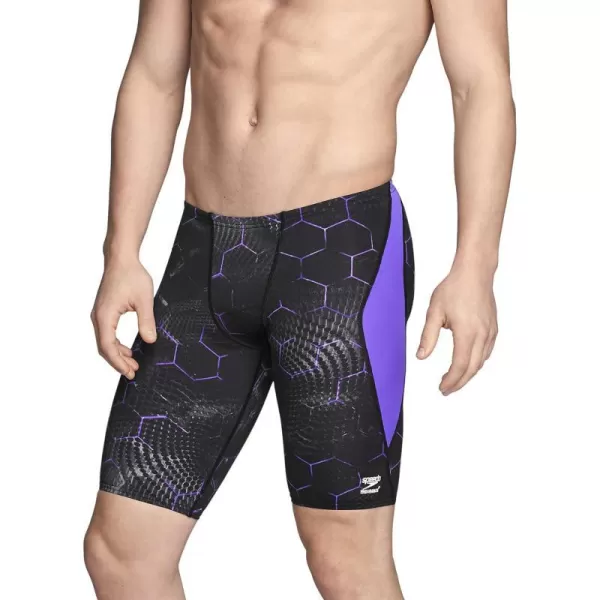 Speedo Mens Swimsuit Jammer Endurance Printed Team ColorsEmerging Speedo Purple