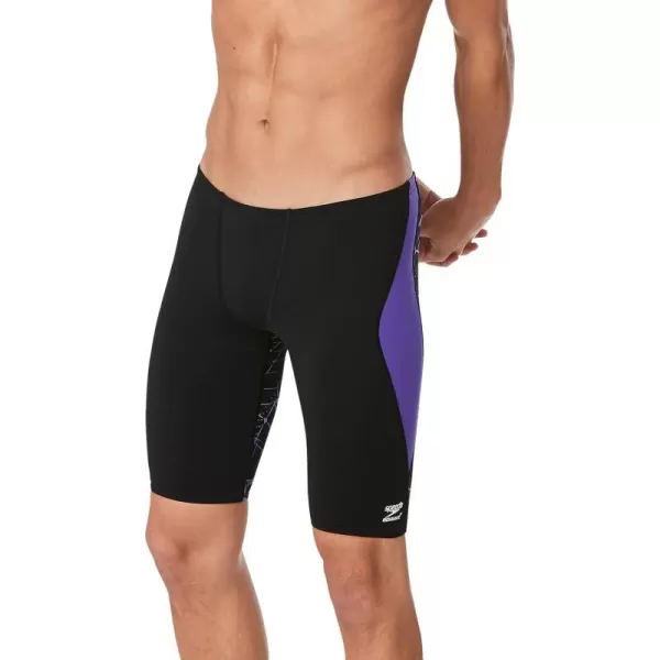 Speedo Mens Swimsuit Jammer Endurance Printed Team ColorsGalactic Speedo Purple