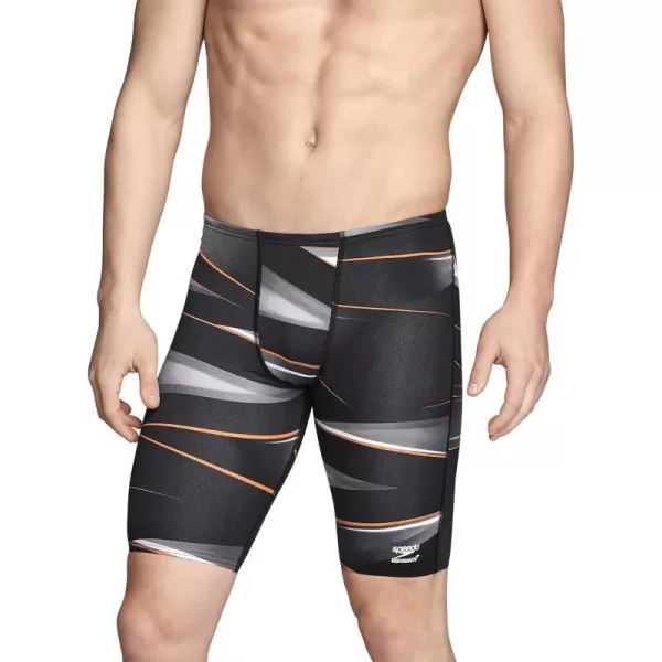 Speedo Mens Swimsuit Jammer Endurance Printed Team ColorsInfinite Speedo Orange