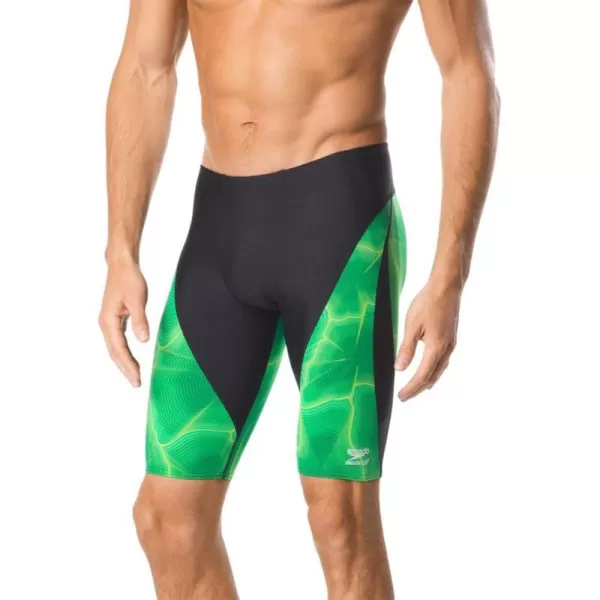 Speedo Mens Swimsuit Jammer Endurance Static BoomDiscontinuedSpeedo Green