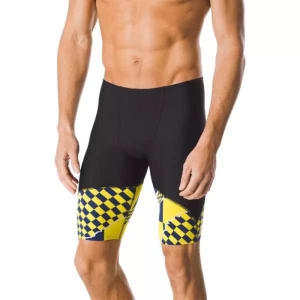 Speedo Mens Swimsuit Jammer Endurance Trending FastDiscontinuedNavyGold