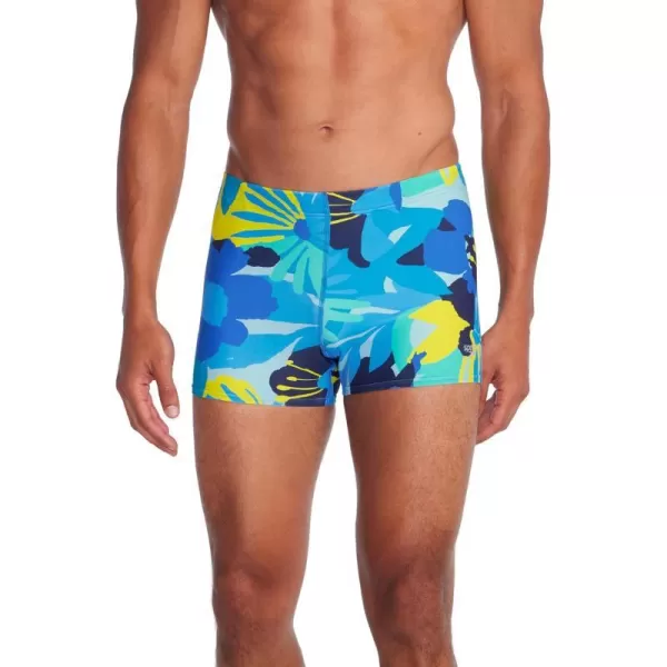 Speedo Mens Swimsuit Square Leg Eco Flex BeachstarAqua Burst