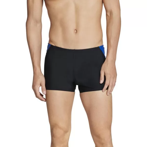 Speedo Mens Swimsuit Square Leg PrintedLogo Speedo Blue