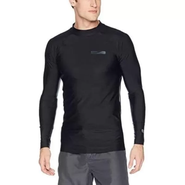 Speedo Mens Uv Swim Shirt Long Sleeve Fitness RashguardSpeedo Black