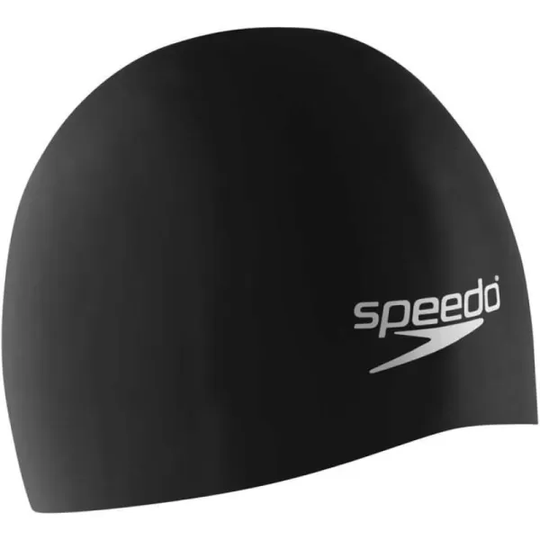 Speedo Silicone Racer Dome Swim CapSpeedo Black