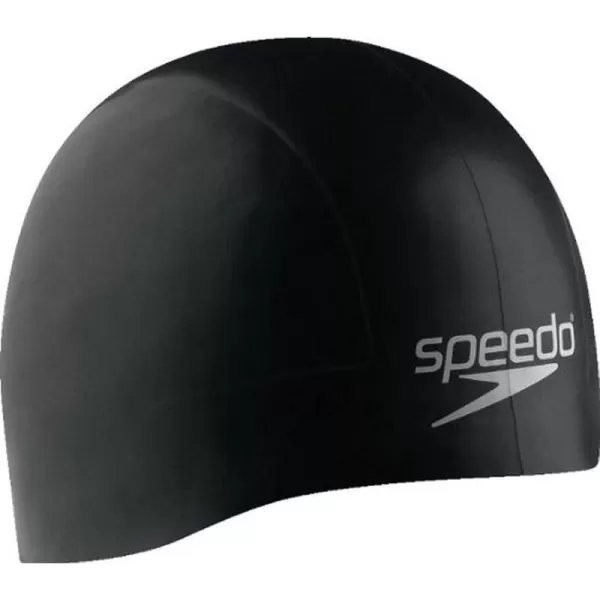 Speedo Swim Cap  Aqua V Flat Pack Swim CapSpeedo Black