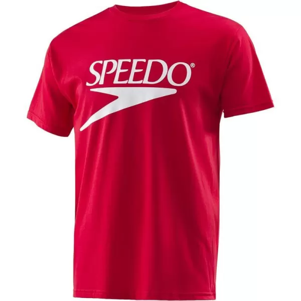 Speedo TShirt Short Sleeve Crew Neck VintageNew Speedo Red