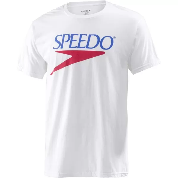 Speedo TShirt Short Sleeve Crew Neck VintageNew White