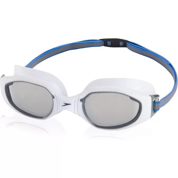 Speedo UnisexAdult Swim Goggles Hydro ComfortMirrored WhiteGrey