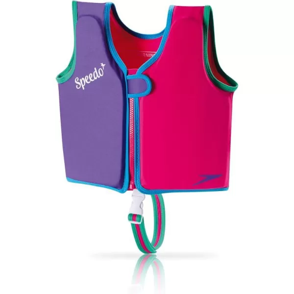 Speedo UnisexChild Swim Flotation Classic Life Vest Begin to Swim UPF 50BerryGrape