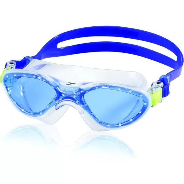 Speedo UnisexChild Swim Goggles Hydrospex Mask Ages 3  6Blue Ice