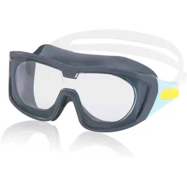 Speedo UnisexChild Swim Goggles Proview MaskSteel GreyClear