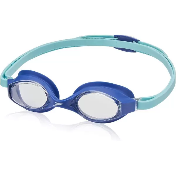 Speedo UnisexChild Swim Goggles Super Flyer Ages 3  8Speedo BlueClear