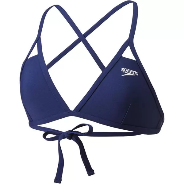 Speedo Womens Guard Swimsuit Bikini Triangle Top EnduranceSpeedo Navy