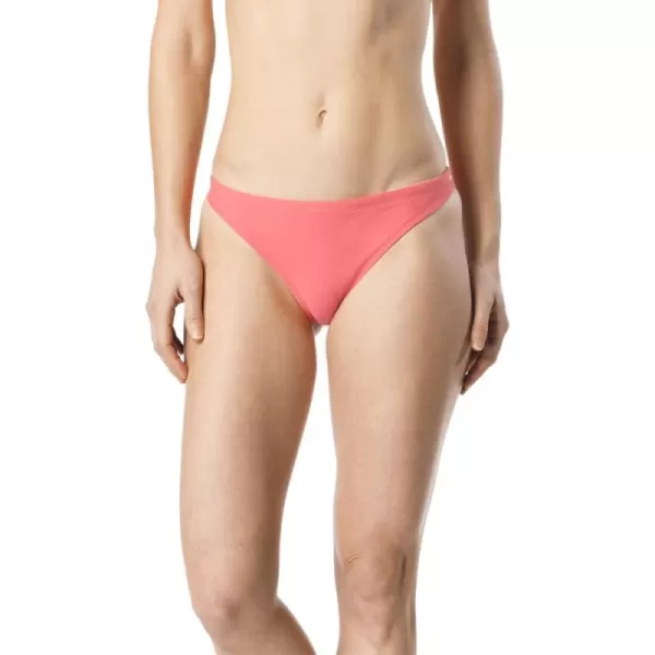 Speedo Womens Swimsuit Bottom Bikini Endurance Low Rise  Manufacturer DiscontinuedSwimsuit Bottom Bikini Endurance Low Rise  Manufacturer Discontinued Deep Coral