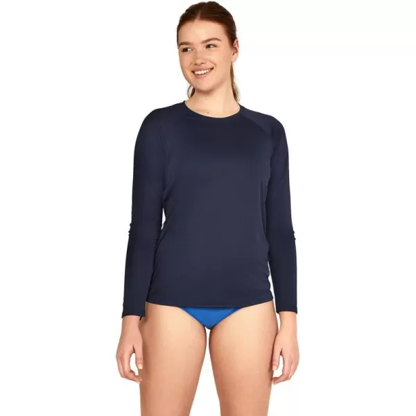 Speedo Womens Uv Swim Shirt Long Sleeve RashguardSpeedo Navy