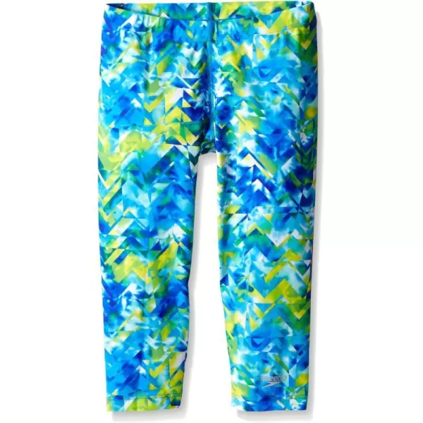 Speedo girls Printed Swim LeggingPop Blue