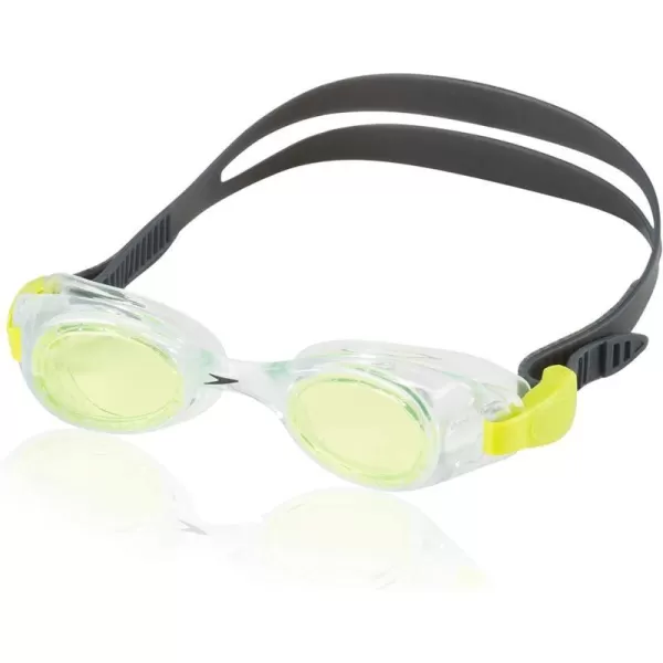 Speedo unisexchild Swim Goggles Hydrospex Ages 36Lime Frost