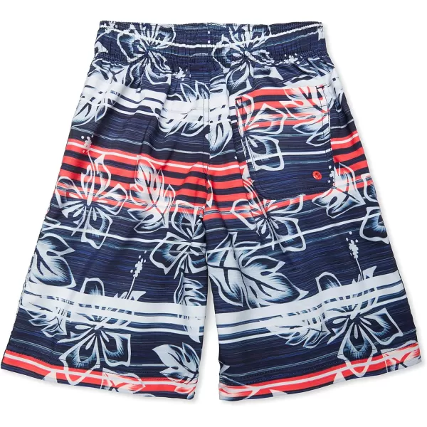 Speedo Boys Swim Trunk Knee Length Boardshort EBoard PrintedFloral Peacoat