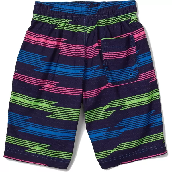 Speedo Boys Swim Trunk Knee Length Boardshort EBoard PrintedSea Ridge Electric Blue