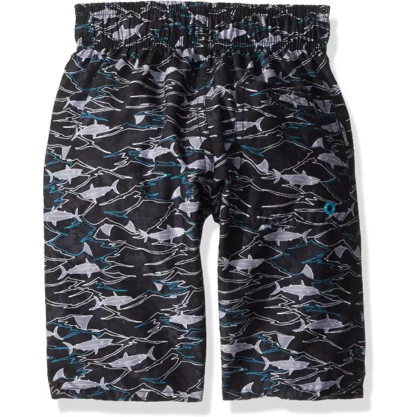Speedo Boys Swim Trunk Knee Length Printed VolleyDiscontinuedShark Marine Green
